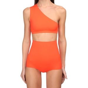 Bottega Veneta orange asymmetric bikini - IT 40 - NWT - US 4/6
